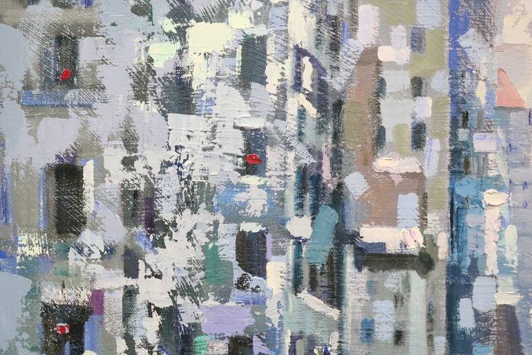 Original Contemporary Cities Painting by Chin H Shin