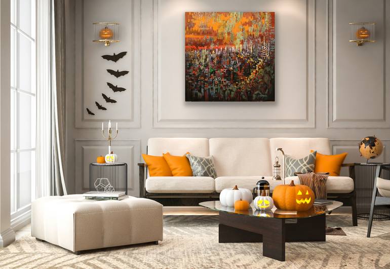 Original Contemporary Landscape Painting by Chin H Shin