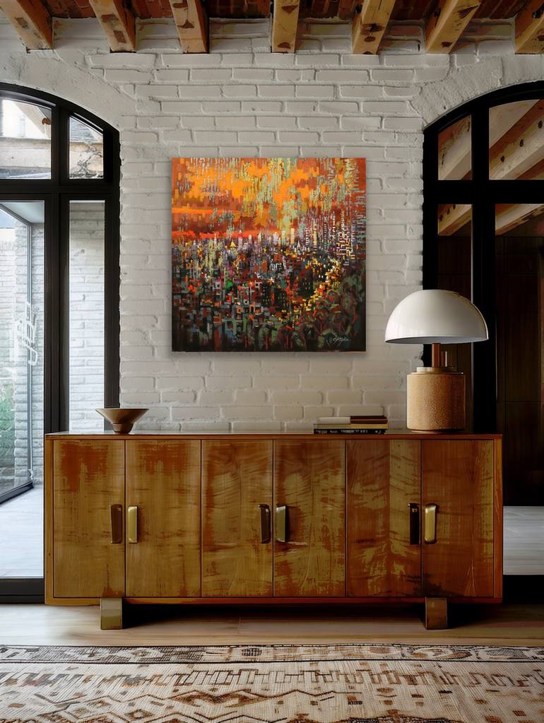 Original Contemporary Landscape Painting by Chin H Shin