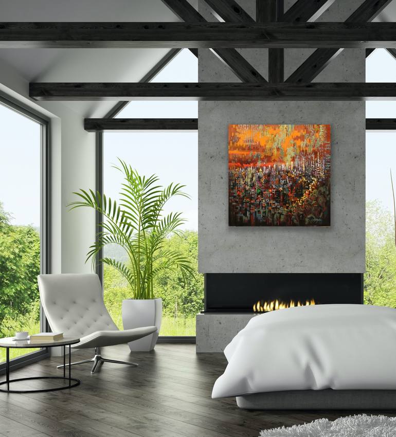 Original Contemporary Landscape Painting by Chin H Shin