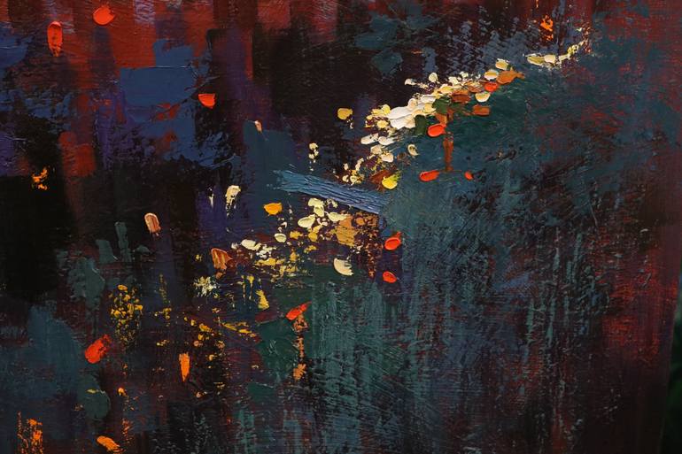 Original Conceptual Landscape Painting by Chin H Shin