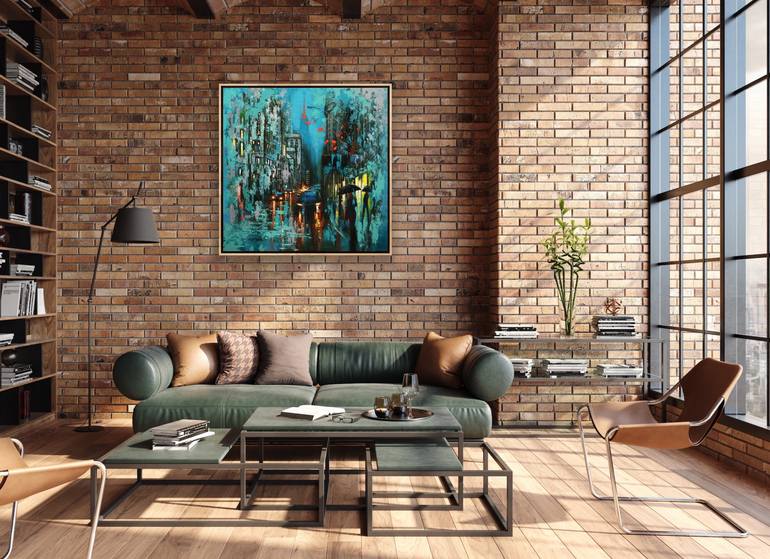 The Myth of New York 5 Painting by Chin H Shin | Saatchi Art