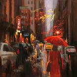 Evening Rain in Madison Avenue by Chin h Shin