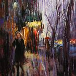 A Rainy Day in Thompson Street by Chin h Shin