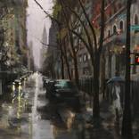 Dark Rainy Day in Gramercy by Chin h Shin