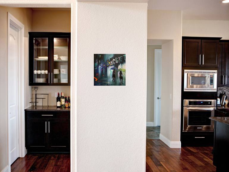 Original Modernism Cities Painting by Chin H Shin