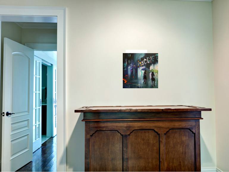 Original Modernism Cities Painting by Chin H Shin