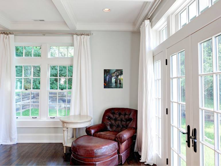 Original Modernism Cities Painting by Chin H Shin