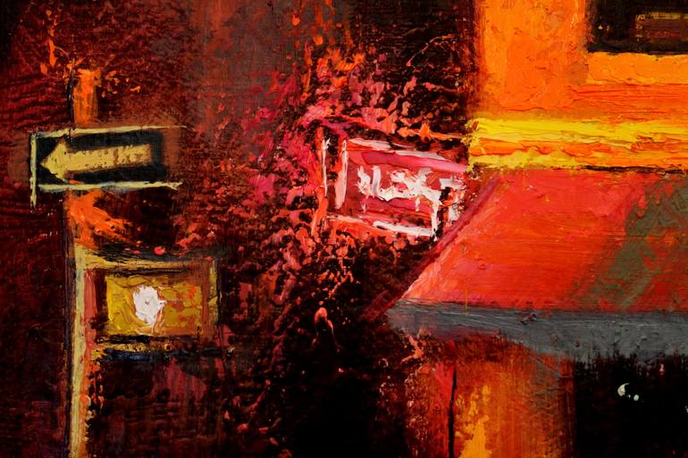 Original Fine Art Cities Painting by Chin H Shin