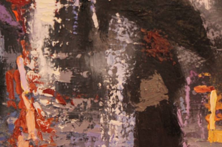 Original Expressionism Cities Painting by Chin H Shin