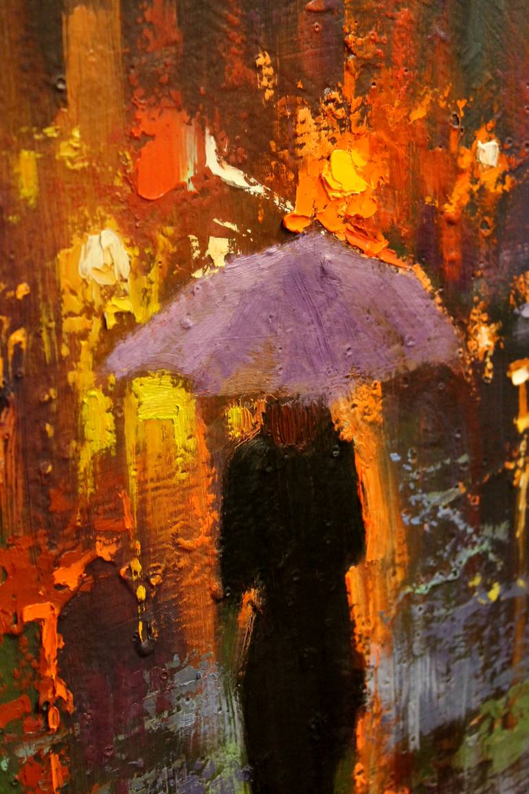 Original Expressionism Cities Painting by Chin H Shin