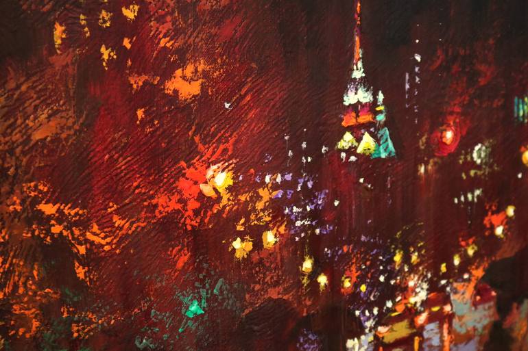 Original Expressionism Cities Painting by Chin H Shin