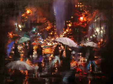 Original Fine Art Cities Paintings by Chin h Shin