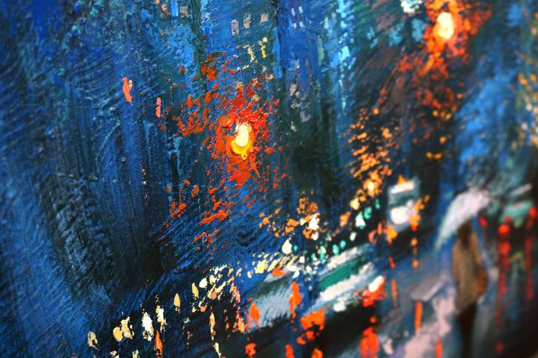 Original Expressionism Cities Painting by Chin H Shin