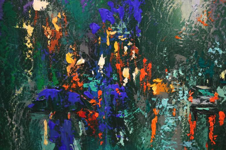 Original Expressionism Cities Painting by Chin H Shin
