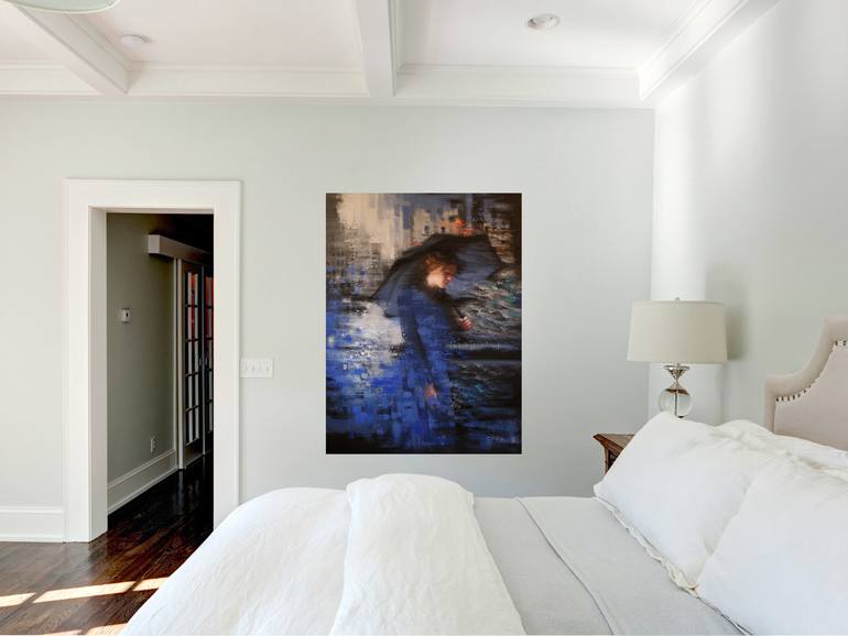 Original Expressionism Cities Painting by Chin H Shin