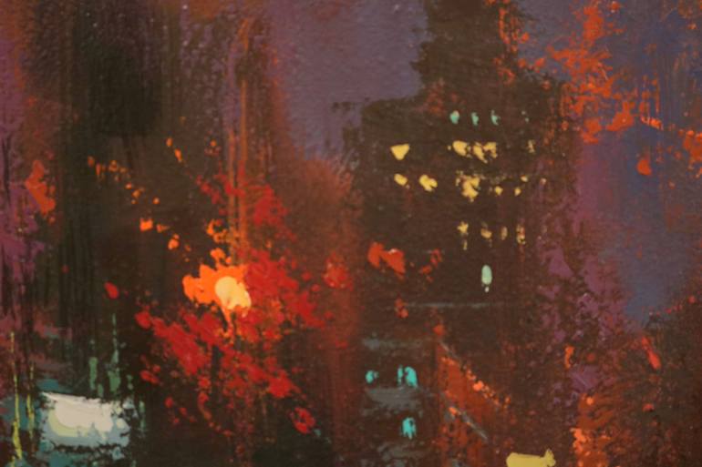 Original Expressionism Cities Painting by Chin H Shin