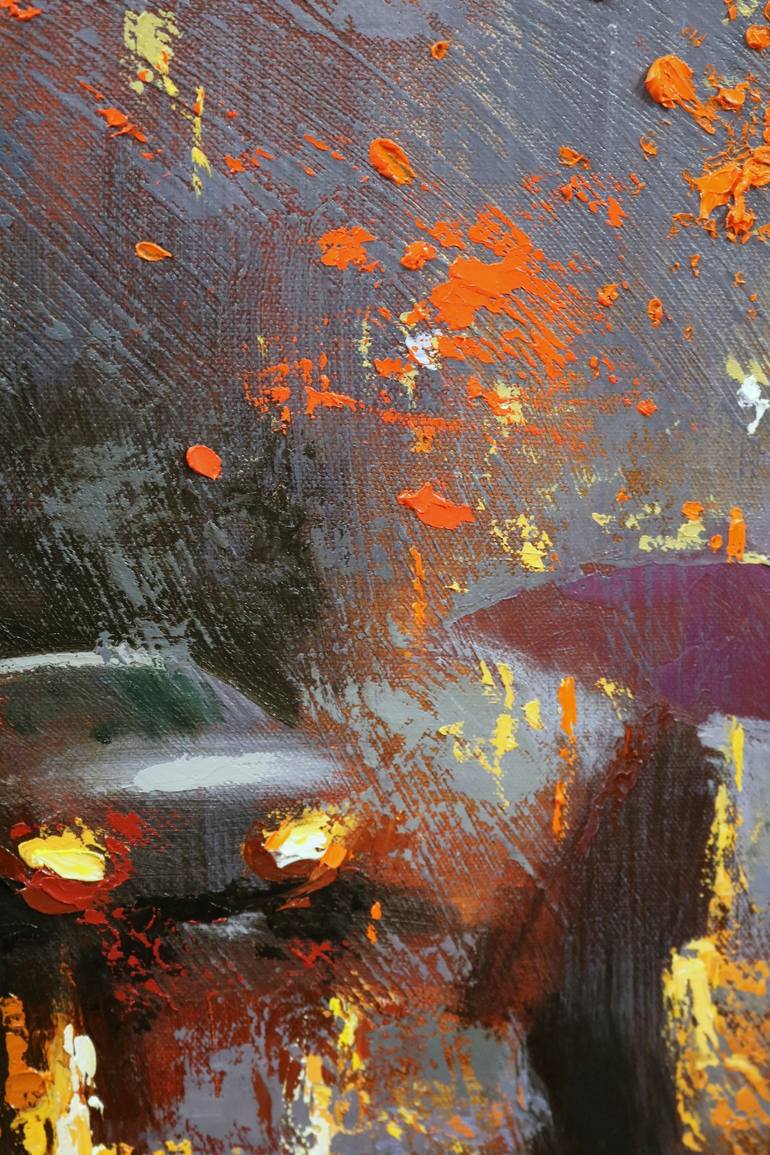 Original Expressionism Cities Painting by Chin H Shin