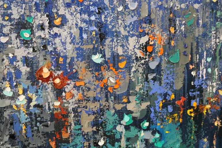 Original Expressionism Cities Painting by Chin H Shin