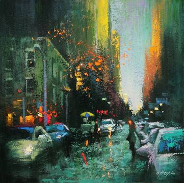 Print of Cities Paintings by Chin h Shin