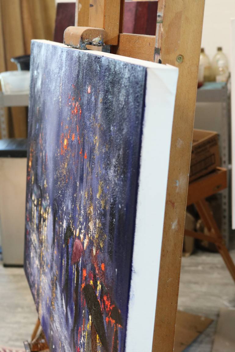 Original Expressionism Cities Painting by Chin H Shin