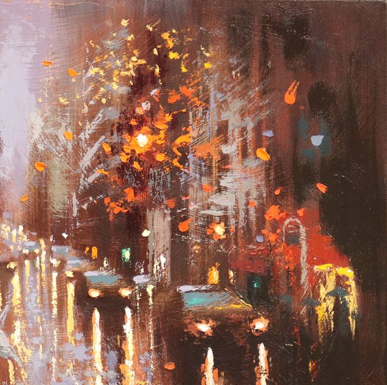 Original Cities Painting by Chin h Shin