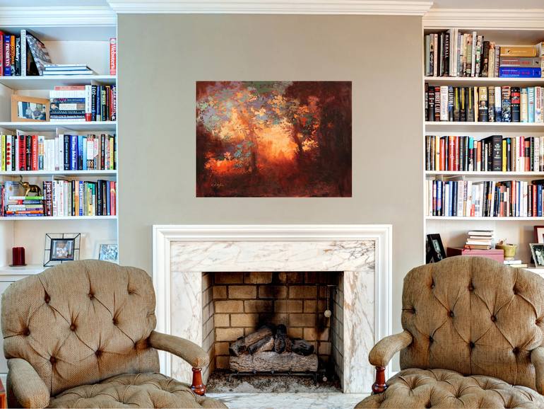 Original Expressionism Landscape Painting by Chin H Shin