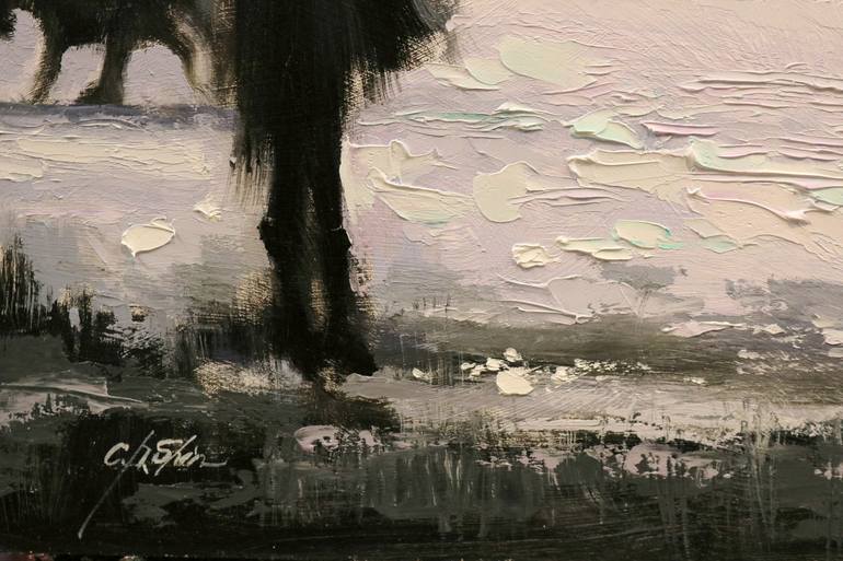 Original Expressionism Cities Painting by Chin H Shin