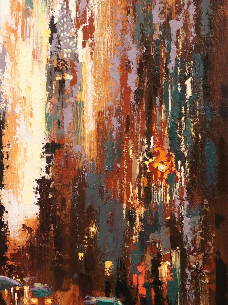 Original Expressionism Cities Painting by Chin H Shin