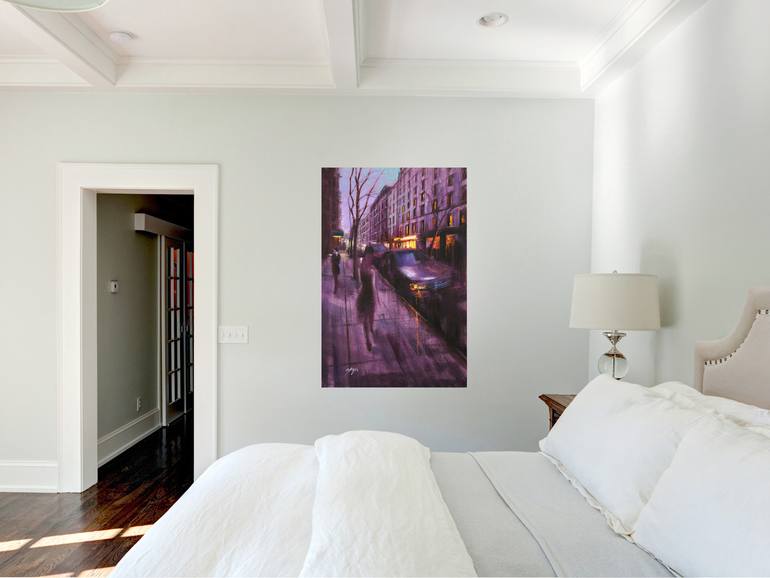 Original Expressionism Cities Painting by Chin H Shin
