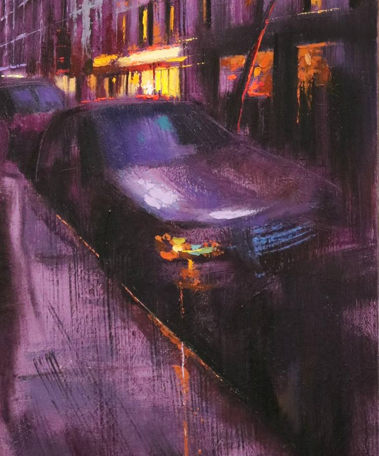 Original Expressionism Cities Painting by Chin H Shin