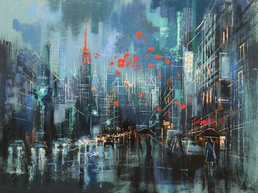 Original Fine Art Cities Paintings by Chin h Shin