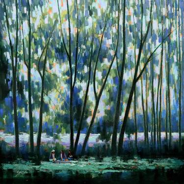 Original Fine Art Landscape Paintings by Chin h Shin