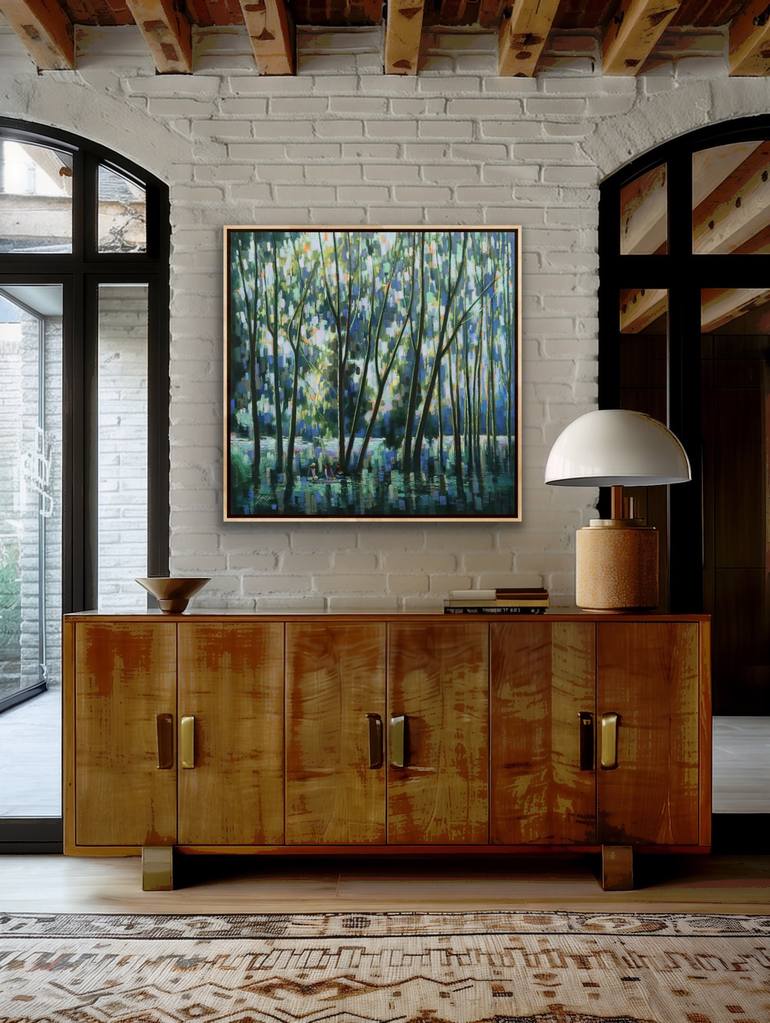 Original Expressionism Landscape Painting by Chin H Shin