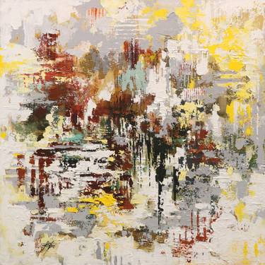 Original Fine Art Abstract Paintings by Chin h Shin