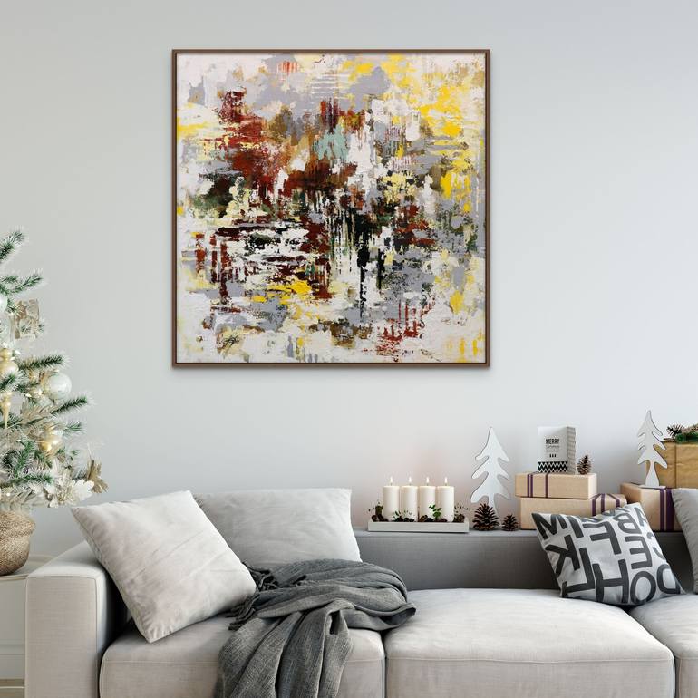 Original Fine Art Abstract Painting by Chin h Shin