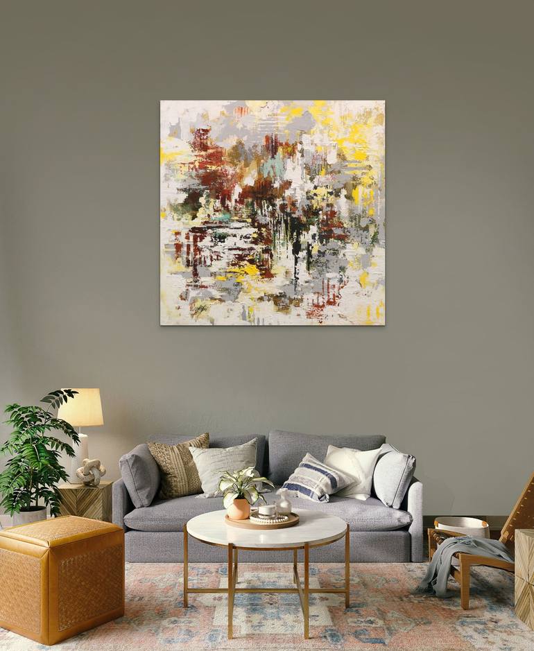 Original Fine Art Abstract Painting by Chin h Shin