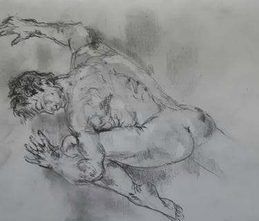 Original Figurative Erotic Drawings by Ellen ten Kate