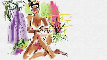 Original Expressionism Nude Digital by Ellen ten Kate