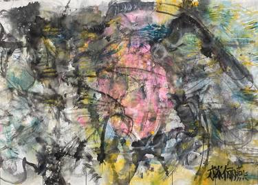 Original Abstract Expressionism Abstract Paintings by Cleo Li Yann Lim