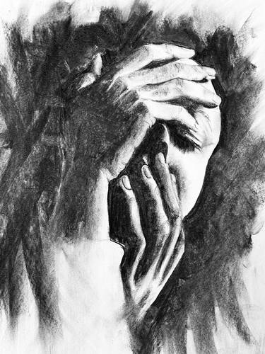 sketches of depressed people