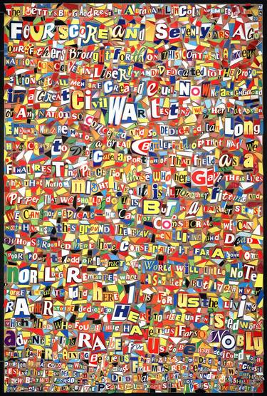 Print of Language Collage by Michael Albert