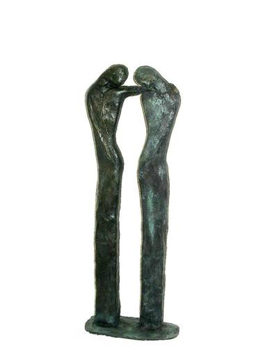Original Art Deco Love Sculpture by Emmanuel Okoro