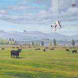 Ascending Cows aka The Great Bovine Rapture by Paul Bond
