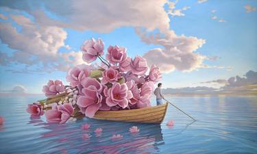 Original Romanticism Love Printmaking by Paul Bond