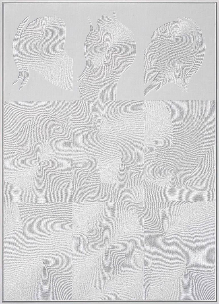 Original Conceptual Abstract Painting by Jerzy CepińSki