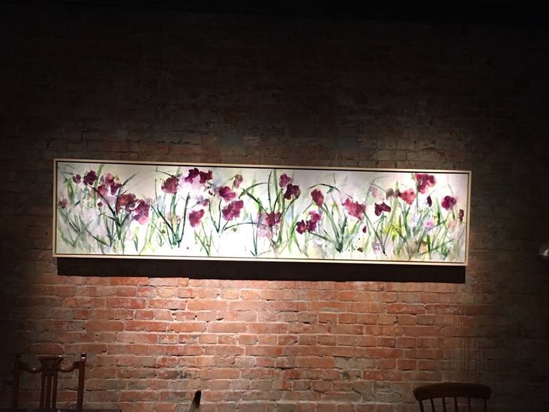 Original Floral Painting by Ines Sun