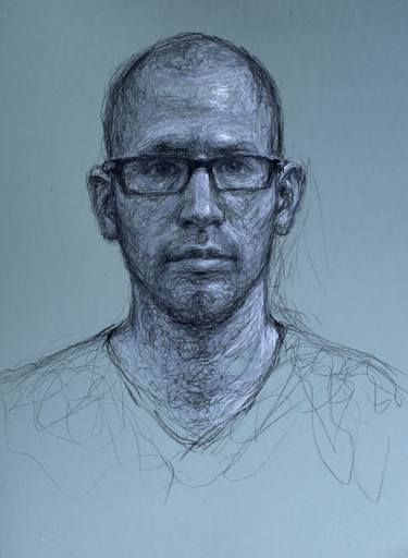Original Portrait Drawing by Jorge Vascano