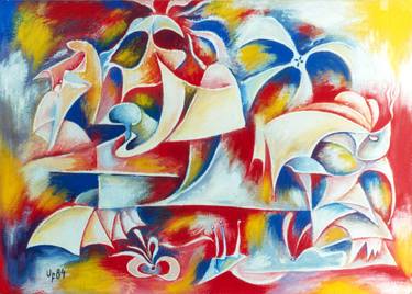 Original Abstract Expressionism Abstract Paintings by Serge Barsegyan