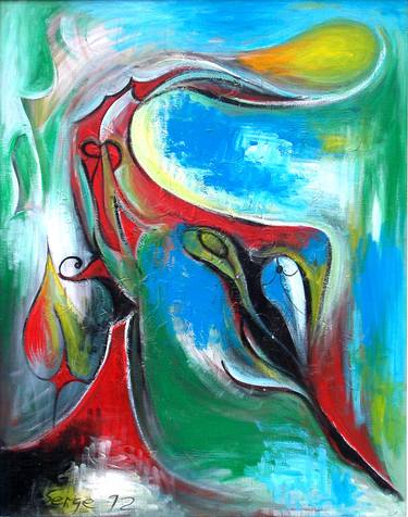 Original Abstract Expressionism Abstract Paintings by Serge Barsegyan